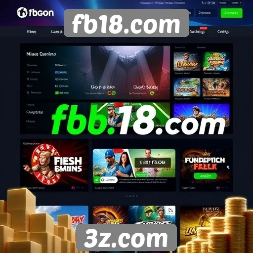 Visão geral do site de jogos fb18.com